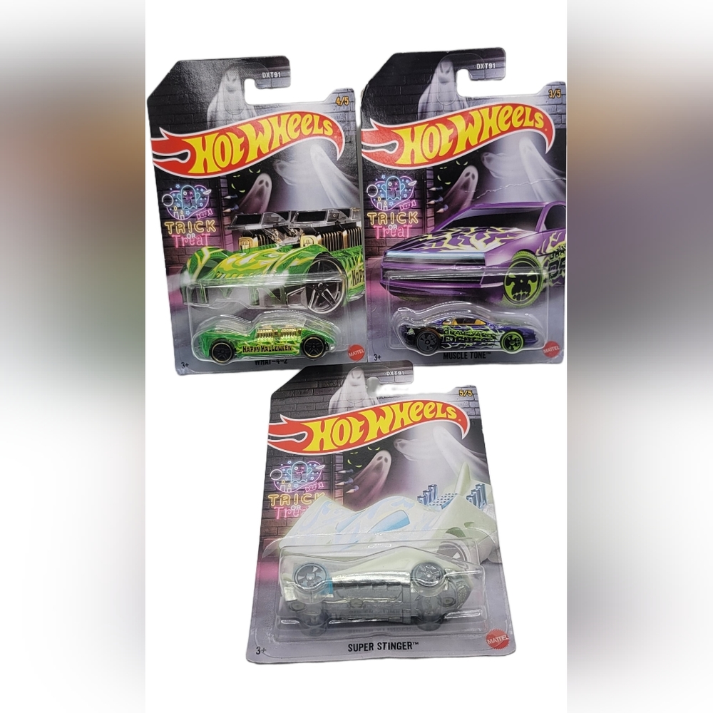 Lot Of 3 Hot Wheels 2022 Trick or Treat